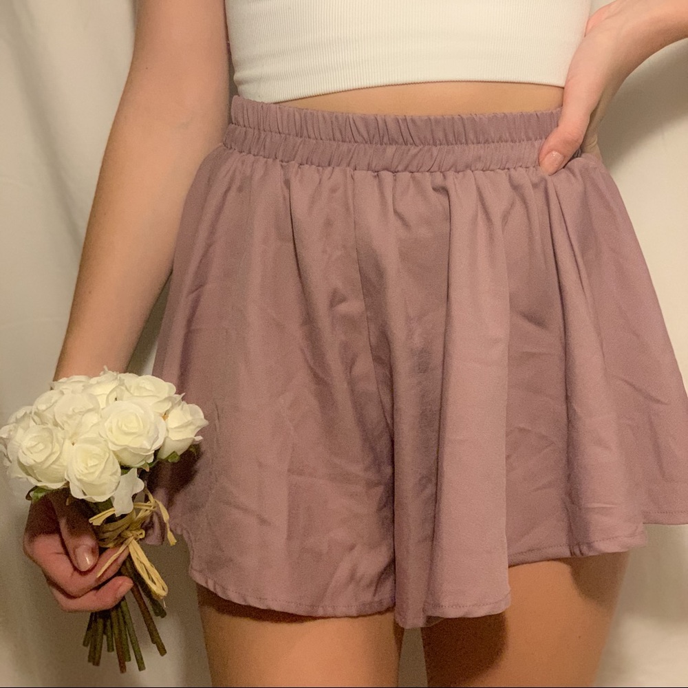 Flowy lilac PLT shorts